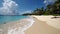 Paradise found, breathtaking tropical beach, pristine sands, and serene seclusion