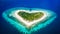 Paradise Found: Heart-Shaped Island Bliss