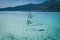 Paradise Island Crystal Clear Sea, Blu, palms, on fyre