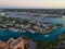 Paradise Island at sunset, Bahamas