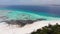 Paradise Private Island of Mnemba in Turquoise Ocean, Zanzibar, Aerial View