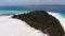 Paradise Private Island of Mnemba in Turquoise Ocean, Zanzibar, Aerial View