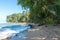 Paradise wild beach of Manzanillo Park in Costa Rica