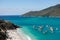 paradisiacal beaches of Atalaia in Arraial do Cabo, coast of Rio de Janeiro, Brazil. Aerial view