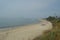 Paradisiacal Malibu Beaches On A Cloudy Day. Sport Nature Landscape.