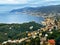 Paradiso Gulf of genova panorama, Camogli, Liguria, Italy