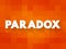 Paradox is a logically self-contradictory statement or a statement that runs contrary to one\\\'s expectation, text concept