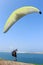 Paraglader takeoff, at dune of Pyla