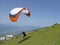 Paraglide launching at Sopot