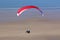 Paraglider above the coast