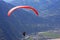 Paraglider in the Alps