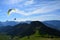 Paraglider in the Alps Mountains France