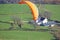 Paraglider in the Brecon Beacons