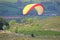 Paraglider in the Brecon beacons