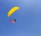 Paraglider with chinese flag