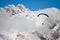 Paraglider on Dolomites