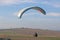 Paraglider flying wing in Pewsey Vale