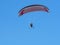 Paraglider, glider pilot with motor