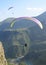 Paraglider in the mountains