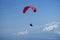 Paraglider over Austrian Alps