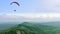 Paraglider over the Mam Tor ridge