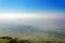 Paraglider pilot pov of people paragliding over the mountain