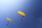Paraglider in the sky with chinese flag