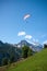 Paraglider in Swiss Alps