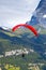 Paraglider in the Swiss Alps