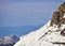 Paraglider in swiss alps