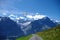 Paraglider in the Swiss Alps