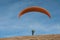 Paraglider takes off from the Treh runway