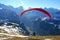 Paraglider taking-off