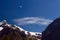 Paragliders above Swiss Alps in Jungfrau Region