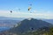 Paragliders in the Alps