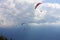 Paragliders in the Alps