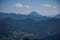 Paragliders at Brauneck, Lenggries, blue sky