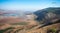 Paragliders flying over mount gilboa - Israel