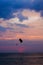 Paragliders at sunset in langkawi