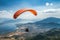 paragliding adventure in green mountains