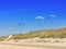 Paragliding,beach dune soaring, The Netherlands