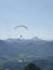 Paragliding at Brauneck mountain, Bavaria, Germany