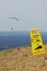 Paragliding Caution Sign