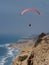 Paragliding close to cliff