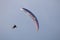 Paragliding flying in the sky