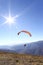 Paragliding, good paragliding, paragliding high in the mountains