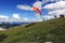 Paragliding, Hallstatter See, Scenery around the mountain Hoher Krippenstein, Salzkammergut, Salzburg, Austria