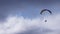 Paragliding high in the sky