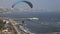 Paragliding at miraflores in lima, peru