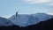 Paragliding from Mount Hoven Skylift in Loen in Vestland in Norway